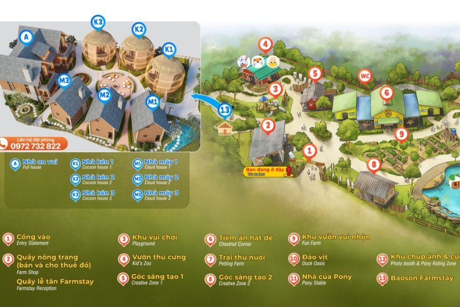 Du khách sẽ được hoá thân thành người nông dân tại Happy Farm