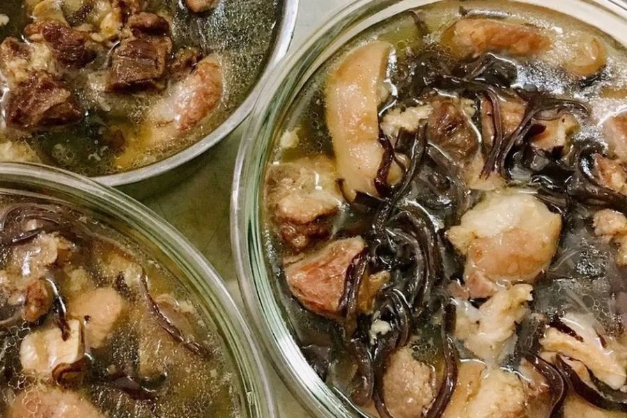 Đĩa thịt đông trong veo, chuẩn vị truyền thống Hà Nội