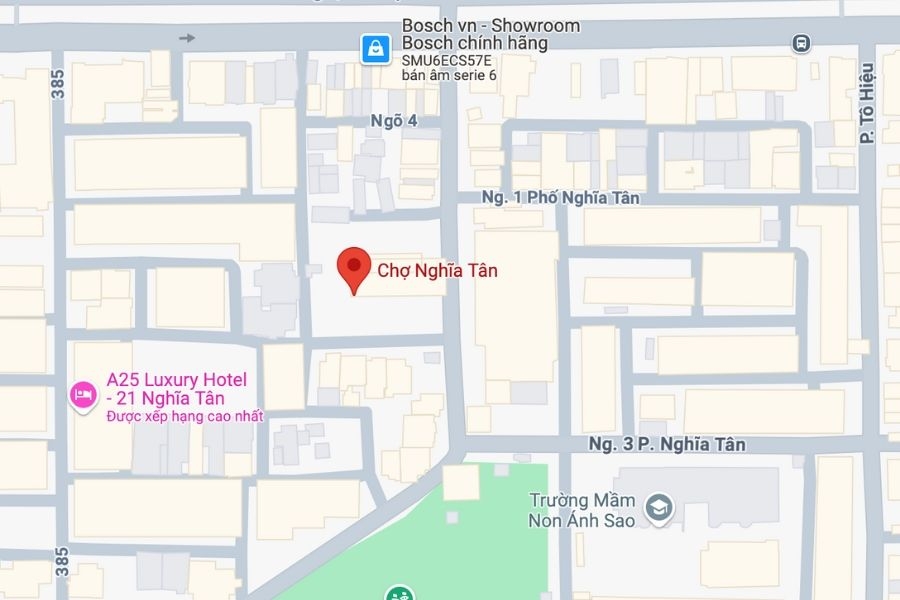 Địa chỉ chợ Nghĩa Tân trên bản đồ