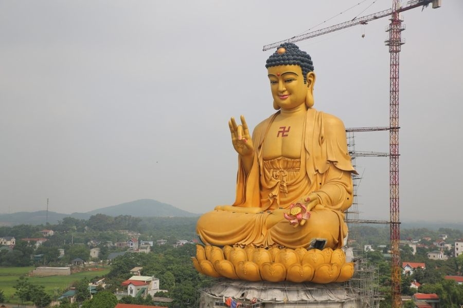 Bức đại tượng lớn nhất Đông Nam Á tại chùa Khai Nguyên