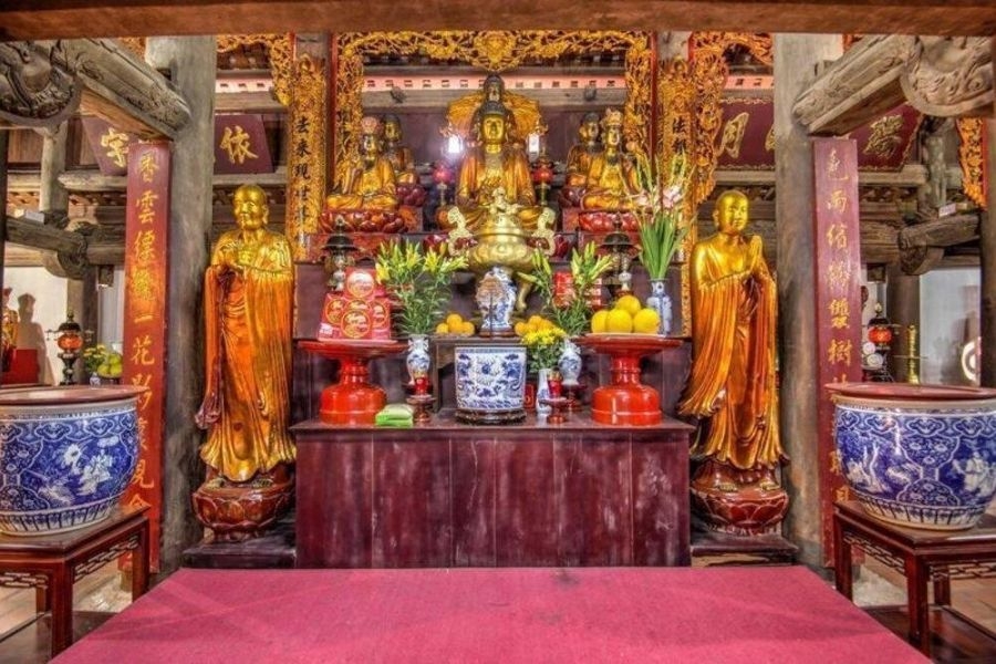 Những tượng quan trọng được thờ trong chùa Kim Liên