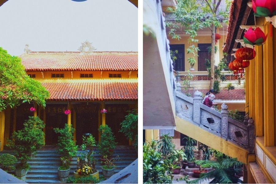 Kiến trúc chùa Quán Sứ là sự hội tụ tinh hoa của các ngôi chùa lớn ở miền Bắc