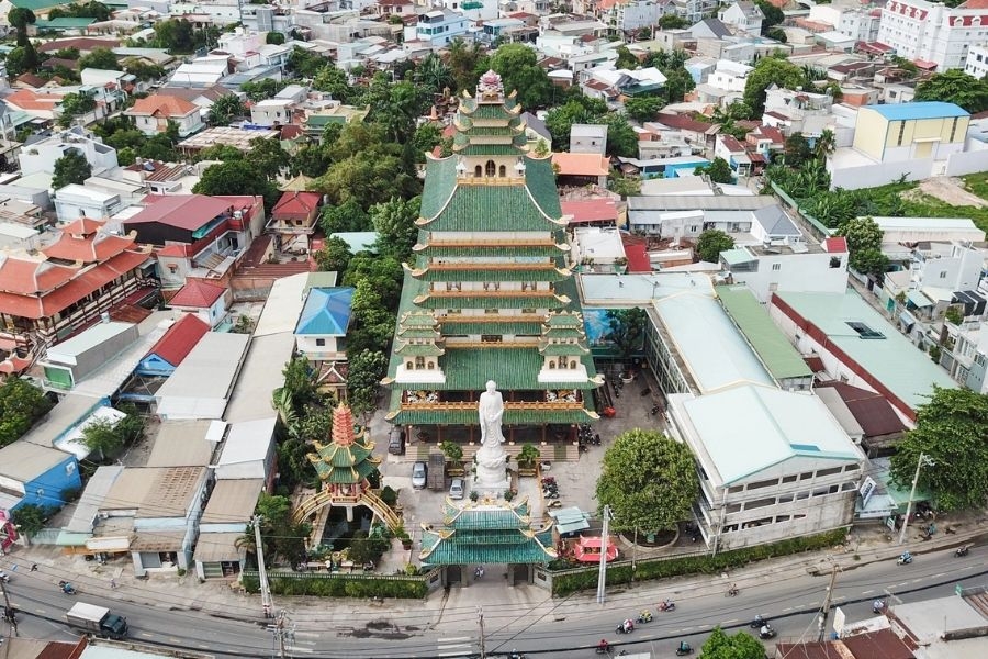 Chùa Vạn Đức được xây dựng từ khu đất của bà Ba Hộ
