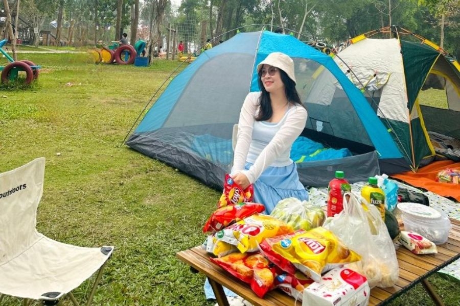 Không gian rộng rãi, mát mẻ thích hợp cho những buổi picnic
