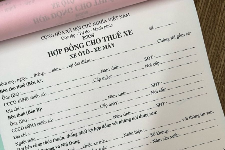 Rủi ro dùng hợp đồng thuê xe giả, vô hiệu để chiếm đoạt tài sản