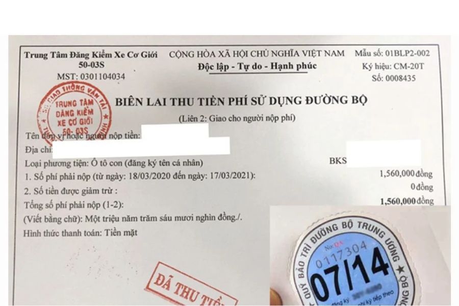 Phí đường bộ xe 4 chỗ không thay đổi tùy theo địa phương