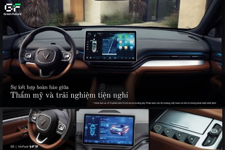 Nội thất vừa tiện nghi, vừa thẩm mỹ của xe điện VF 9