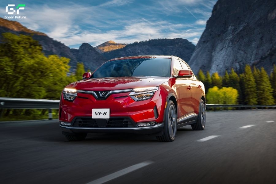 Dòng xe VF 8 Plus sở hữu phối màu thời thượng
