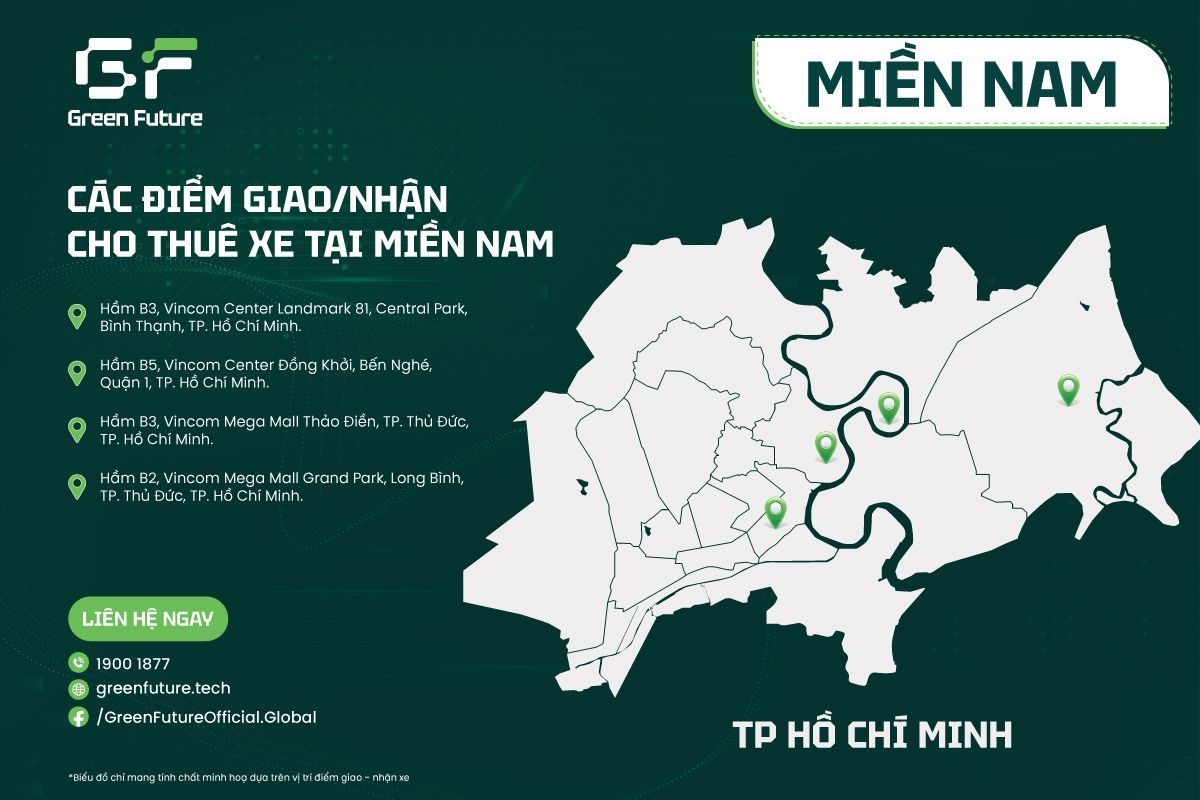 Địa điểm depot giao/nhận xe đi Vũng tàu tại TPHCM