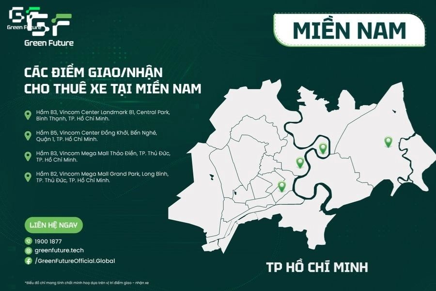 Danh sách các depot của Green Future tại TP. HCM