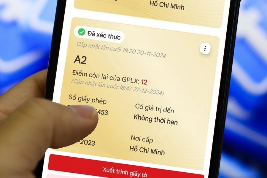 Tra cứu thông tin GPLX bằng CCCD gắn chip