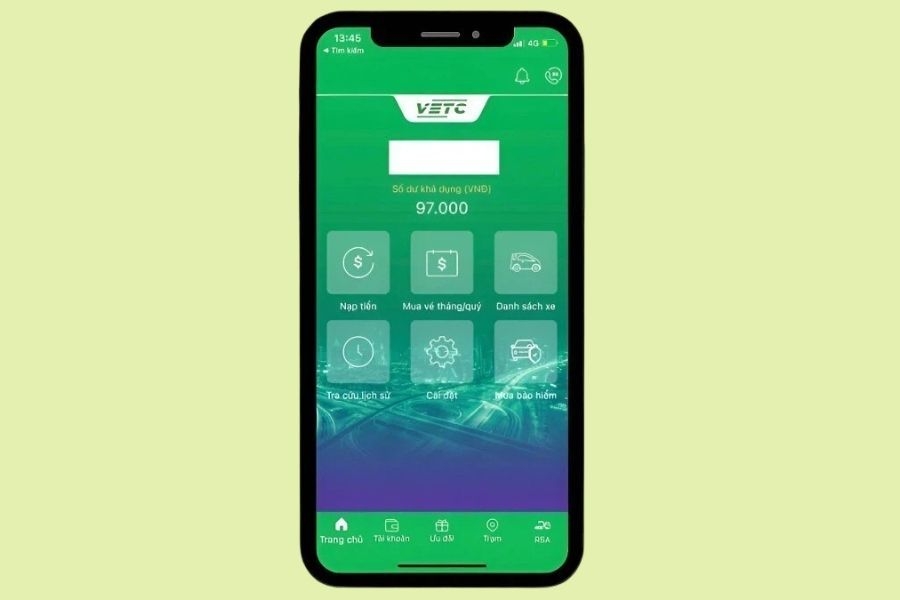 Hệ thống cung cấp đầy đủ thông tin liên quan tới chủ sở hữu tài khoản VETC