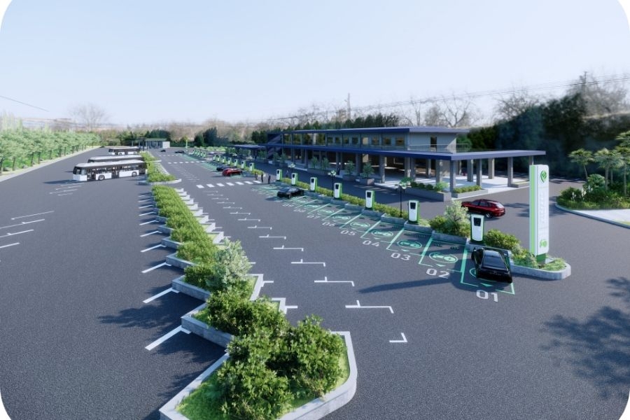 Trạm sạc V-Green phủ sóng trên toàn quốc