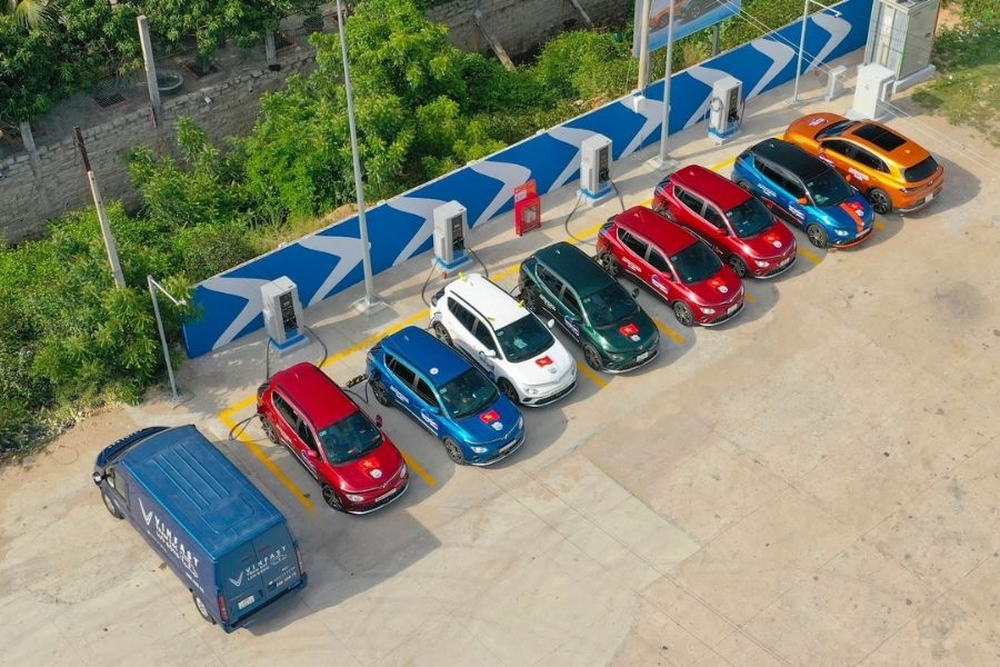 Trạm sạc V-Green phủ rộng khắp khu vực phía Bắc
