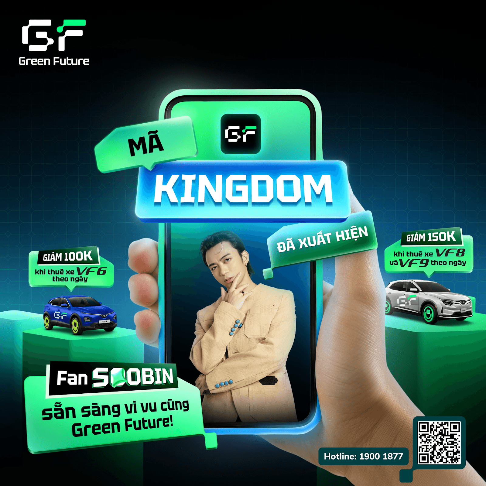 Thuê xe điện Green Future - Ưu đãi độc quyền cùng Soobin