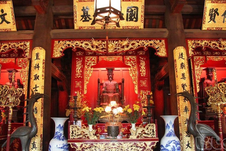 Đền Khải Thánh được coi là dấu ấn lịch sử ở nơi cuối của Văn Miếu