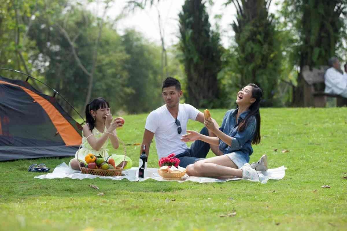 Gia đình có thể tổ chức picnic vào mỗi cuối tuần tại công viên Tao Đàn
